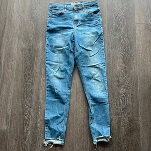 Topshop Jamie skinny jeans light wash denim